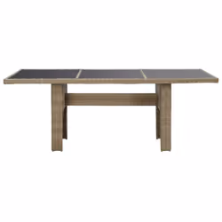 VidaXL 310141 table de jardin Noir, Marron