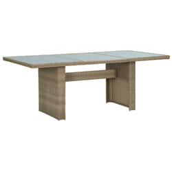 VidaXL 310142 table de jardin Marron, Transparent