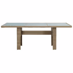 VidaXL 310142 table de jardin Marron, Transparent