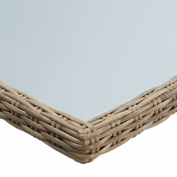 VidaXL 310142 table de jardin Marron, Transparent - Vue supplémentaire 4