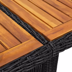 VidaXL 310144 table de jardin Noir - Vue supplémentaire 5