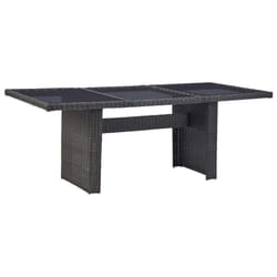 VidaXL 310145 table de jardin Noir