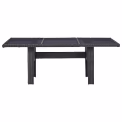VidaXL 310145 table de jardin Noir