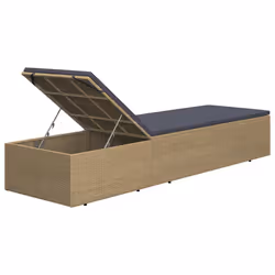 VidaXL 310146 chaise d'extérieur Linge Siège rembourré Polyuréthane, Acier Marron, Gris - Vue supplémentaire 8