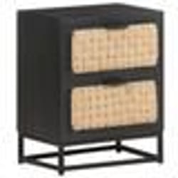 vidaXL Table de chevet 40x30x50 cm Bois de manguier massif - TU