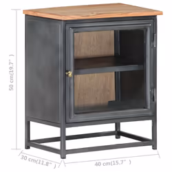 VidaXL 323501 Table de nuit et table de chevet Gris - Vue supplémentaire 7