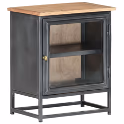 VidaXL 323501 Table de nuit et table de chevet Gris - Vue supplémentaire 8