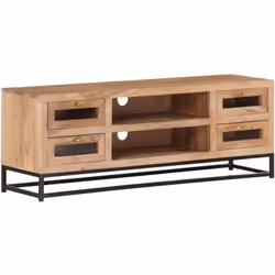 Introduisez un air de charme industriel dans votre décoration intérieure avec cet élégant meuble TV en bois ! Ce meuble stéré ...