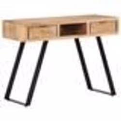 vidaXL Bureau 107x45x79 cm Bois d'acacia solide avec bord naturel