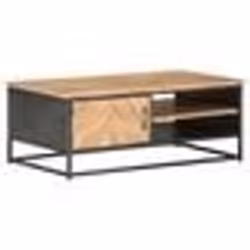 vidaXL Table basse 90x50x35 cm Bois d'acacia massif - TU
