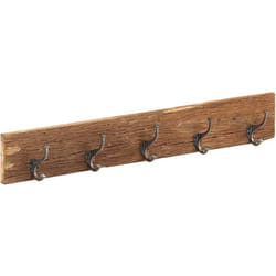 Vidaxl - Cintre de couloir et 5 crochets 100x2,5x15 cm Bois récupération
