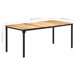 VidaXL 321975 table de cuisine et de salle à manger - Vue supplémentaire 7