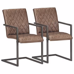 VidaXL 321845, mousse, Cuir véritable, Fer, 510 mm, 560 mm, 910 mm, 45 cm, 46,5 cm