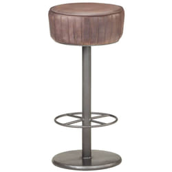 Vidaxl - Bar en réel tabouret de bar en cuir Design rustique disponible en différentes couleurs Couleur : Antique brun