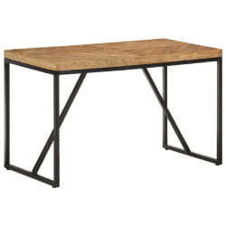 vidaXL Table à manger 120x60x76 cm Bois massif d'acacia et de manguier - TU