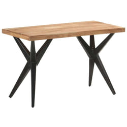 vidaXL Table de salle à manger 120x60x76 cm Bois solide d'acacia