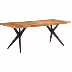 Profitez chaque jour d'un repas parfait en famille ou entre amis autour de cette table de salle à manger en bois ! Cette tabl ...