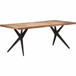 Profitez chaque jour d'un repas parfait en famille ou entre amis autour de cette table de salle à manger en bois ! Cette tabl ...