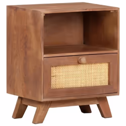 vidaXL Table de chevet 40x30x50 cm Bois de manguier massif - TU