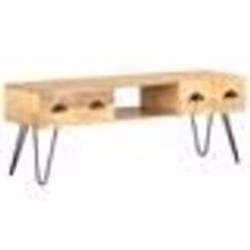 vidaXL Meuble TV 120x35x45 cm Bois solide de manguier - TU