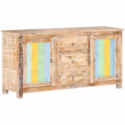 Le buffet en bois ajoute un look vintage et est spécialement conçu pour votre salon. L'armoire latérale est en bois d'acacia ...