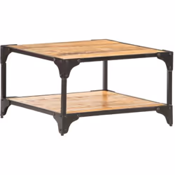 La table basse en bois ajoute un aspect industriel à votre espace de vie et est un choix parfait pour votre décoration intéri ...