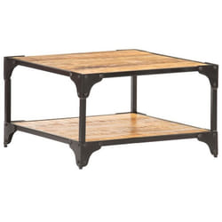 vidaXL Table basse 60x60x35 cm Bois de manguier massif 321794