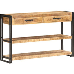 vidaXL Buffet 120x30x75 cm Bois de manguier massif brut
