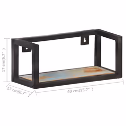 VidaXL 320668 étagères Bois, Fer - Vue supplémentaire 7