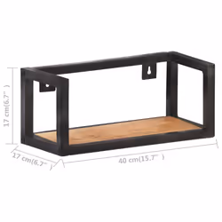 VidaXL 320669 étagères Bois d'acacia, Fer - Vue supplémentaire 7