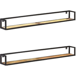 Vidaxl - tagères murales 2 pcs 160 cm Bois de récupération massif