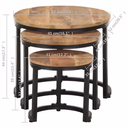 VidaXL 320686 Table à café, latérale et de salon - Vue supplémentaire 8