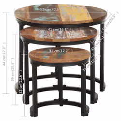 VidaXL 320688 Table à café, latérale et de salon - Vue supplémentaire 8