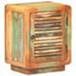 vidaXL Table de chevet 40 x 30 x 50 cm Bois de récupération massif - TU