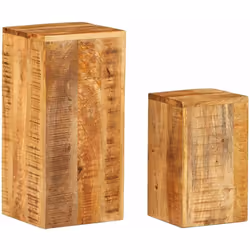 Cet ensemble de table d’appoint en bois est un accessoire intemporel pour votre maison. Elles peuvent être utilisées comme su ...
