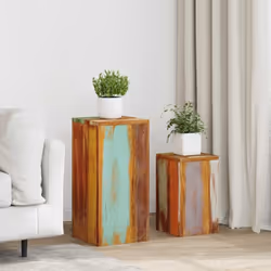 Cet ensemble de supports de plantes en bois est un accessoire intemporel pour votre maison. Ils peuvent être utilisés comme t ...