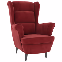 VidaXL 324064, Velours, Rouge, 110 kg, 740 mm, 840 mm, 1000 mm