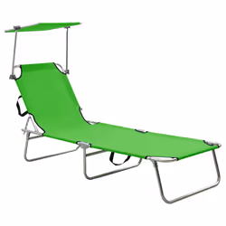 VidaXL 310325, Linge, Siège rembourré, Acier, Polyester, Vert, 120 kg, 1890 mm