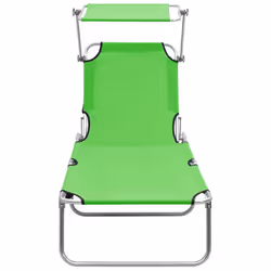 VidaXL 310325 chaise d'extérieur Linge Siège rembourré Acier, Polyester Vert