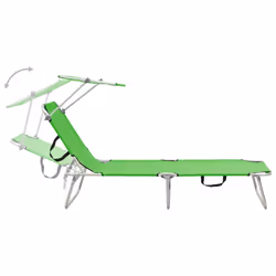 VidaXL 310325 chaise d'extérieur Linge Siège rembourré Acier, Polyester Vert - Vue supplémentaire 4