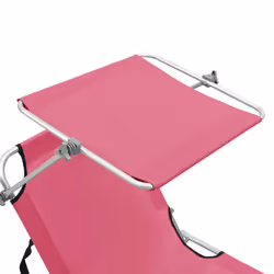 VidaXL 310327 chaise d'extérieur Linge Siège rembourré Acier, Polyester Magenta - Vue supplémentaire 7