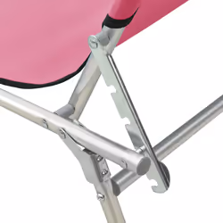 VidaXL 310327 chaise d'extérieur Linge Siège rembourré Acier, Polyester Magenta - Vue supplémentaire 8