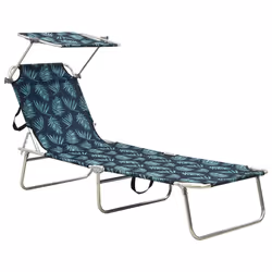 VidaXL 310328, Linge, Siège rembourré, Acier, Polyester, Multicolore, 120 kg, 1890 mm