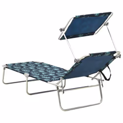 VidaXL 310328 chaise d'extérieur Linge Siège rembourré Acier, Polyester Multicolore - Vue supplémentaire 4