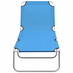 VidaXL 310329 chaise d'extérieur Linge Siège rembourré Tissu, Acier Bleu, Turquoise