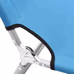VidaXL 310329 chaise d'extérieur Linge Siège rembourré Tissu, Acier Bleu, Turquoise - Vue supplémentaire 6