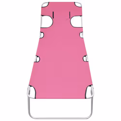 VidaXL 310333 chaise d'extérieur Linge Siège rembourré Acier, Polyester Magenta