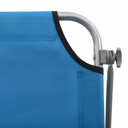 VidaXL 310336 chaise d'extérieur Linge Siège rembourré Tissu, Acier Bleu - Vue supplémentaire 5