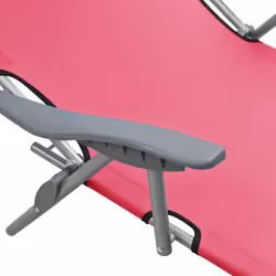VidaXL 310337 chaise d'extérieur Linge Siège rembourré Tissu, Acier Rose - Vue supplémentaire 5