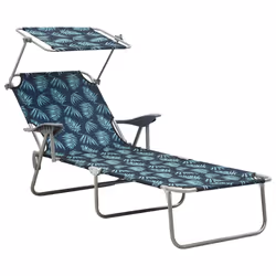 VidaXL 310338, Linge, Siège rembourré, Tissu, Acier, 120 kg, 715 mm, 1880 mm